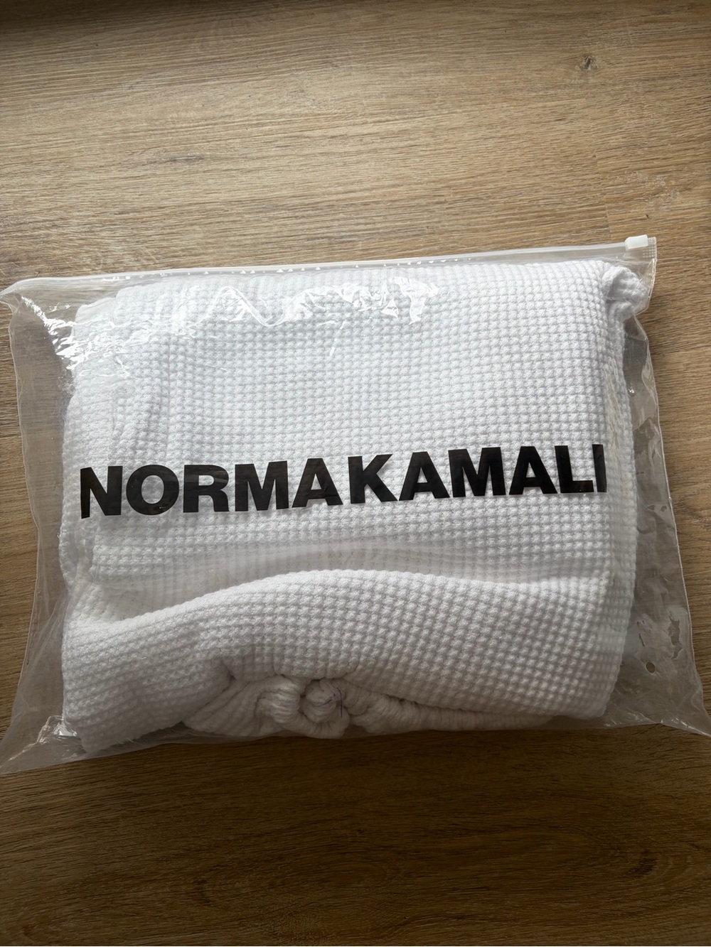 Norma Kamali Men's White Waffle-Knit Undershirt